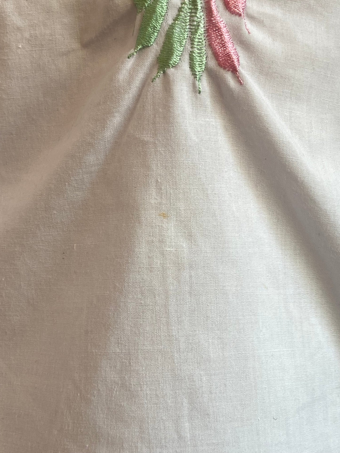 80's White Toucan House Dress *As is