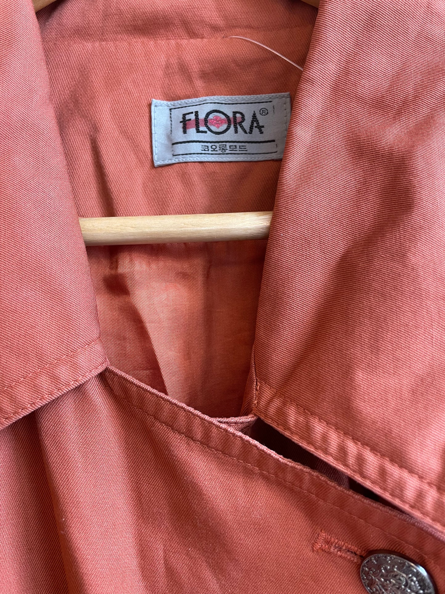 Rust Color Bomber Jacket with Embroidery