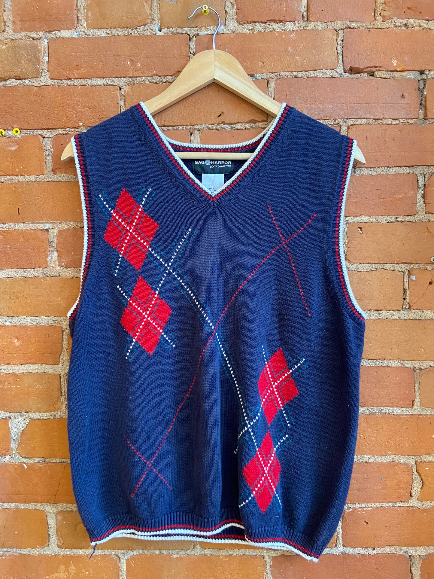 Argyle Print Sweater Vest