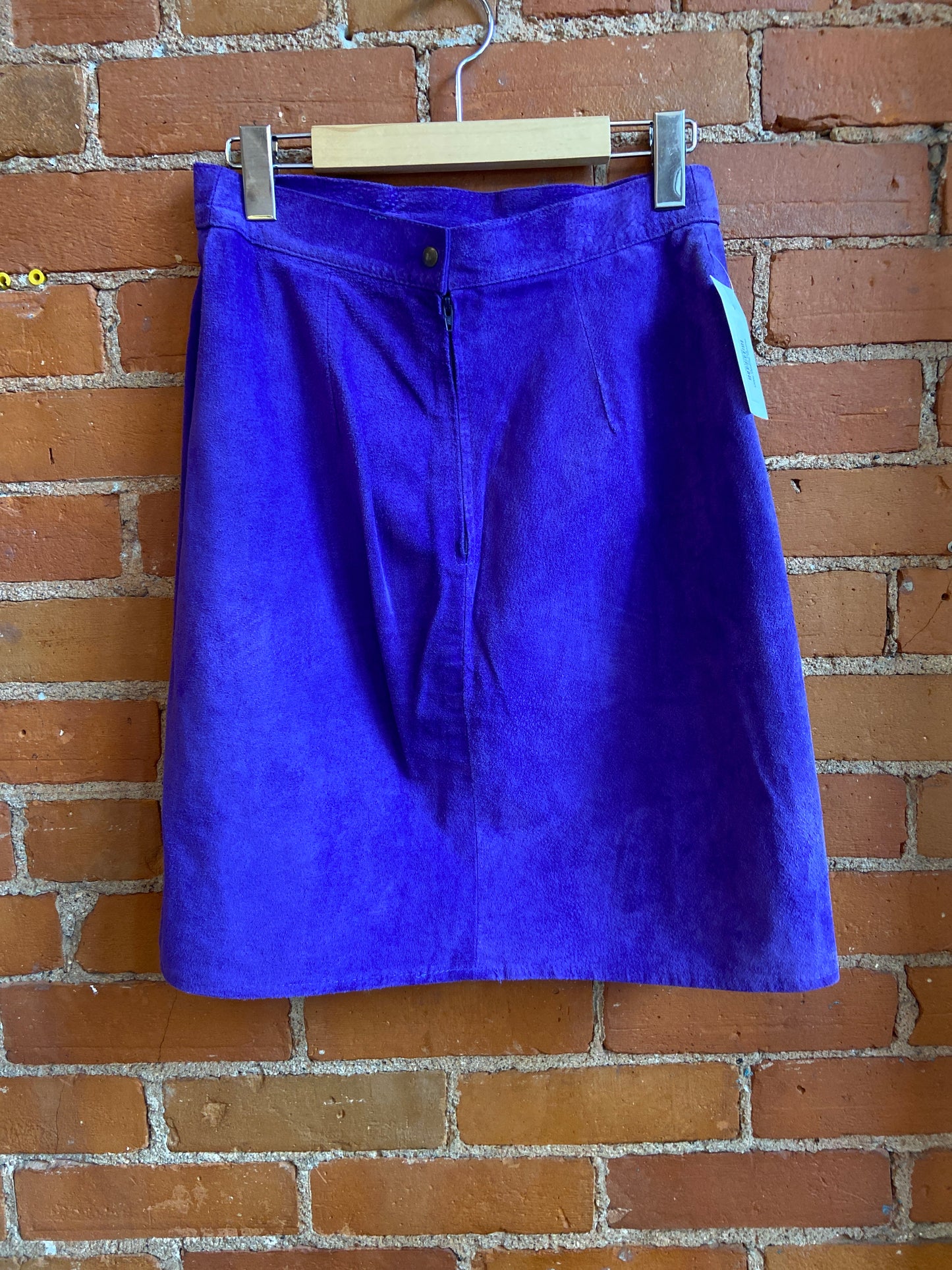 Purple Suede Skirt