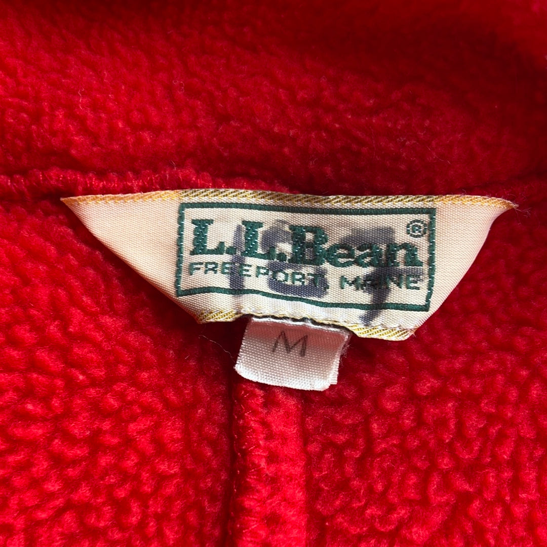 Tomato Red L.L. Bean Fleece Jacket