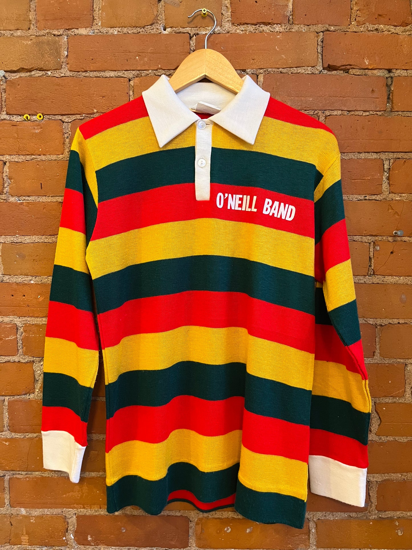 Rugby Style Shirt with Colorful Stripes