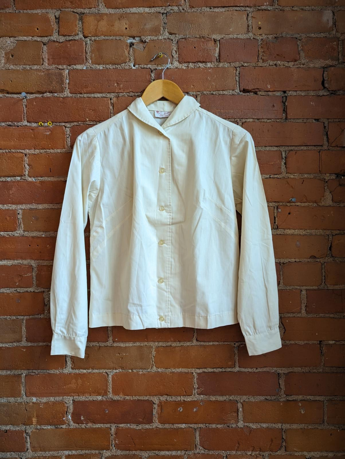 1970s Fraticelli Beige Button Down Shirt