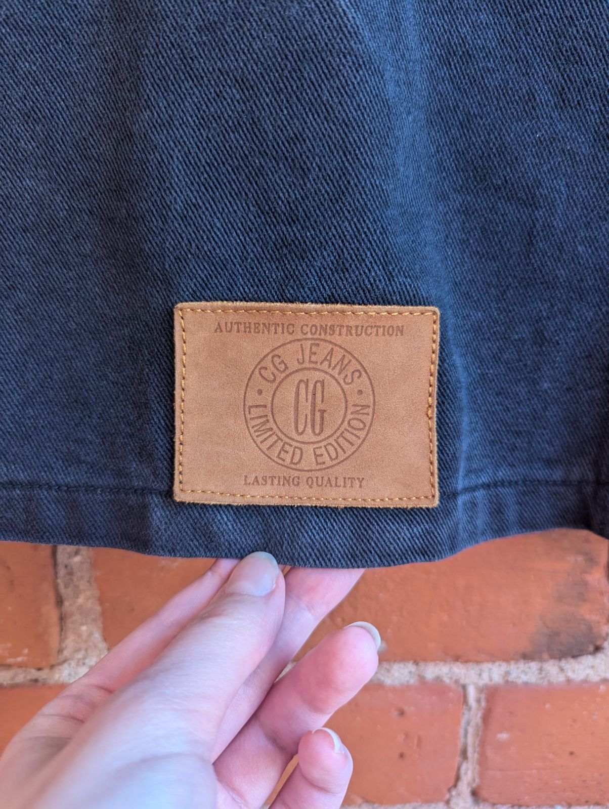 1990s Cotton Ginny Black Denim Vest