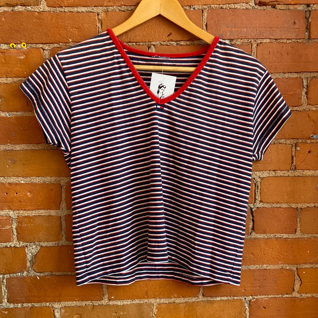 Tommy Jeans Striped Crop Tee