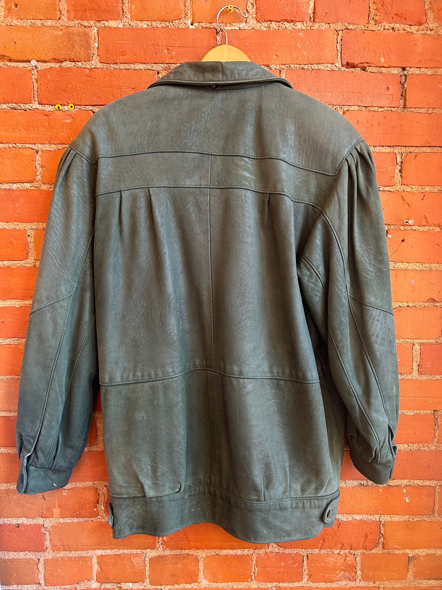 80's Green Suede Coat