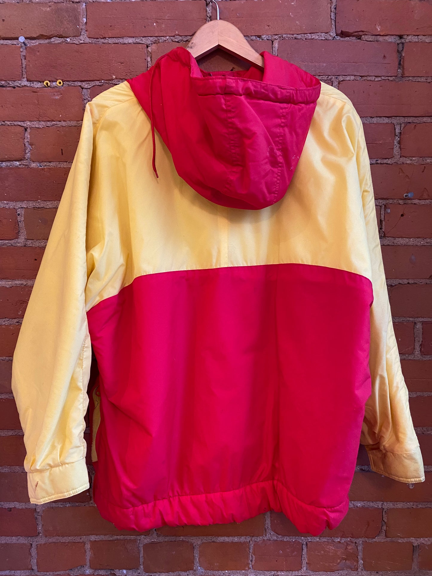 Ispo Yellow & Red Colorblock Jacket