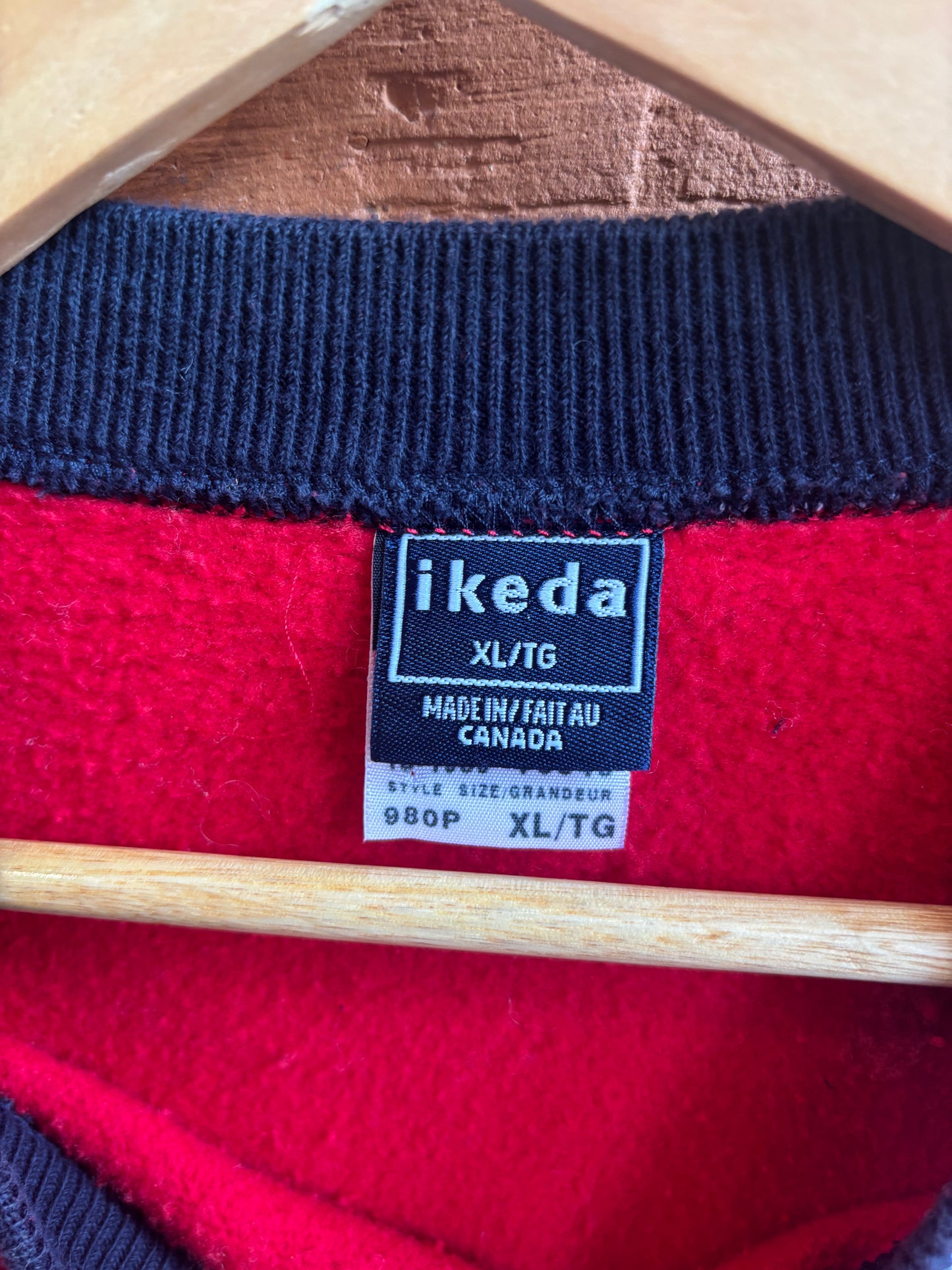 IKEDA Red Varsity Sweatshirt
