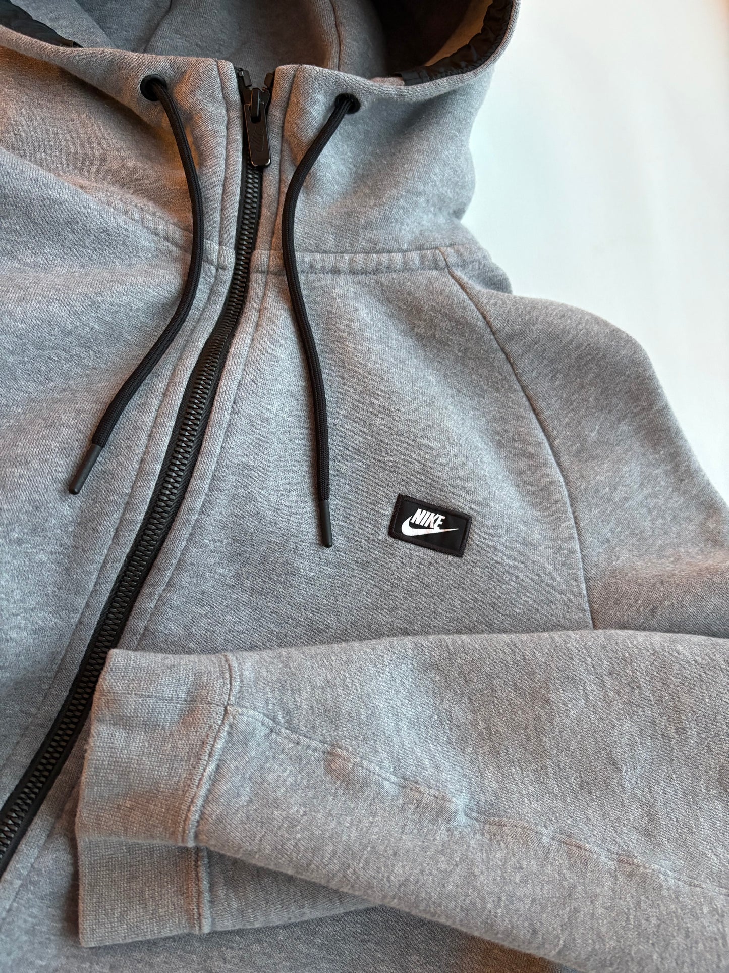Nike Hoodie Heather Grey Zip Up