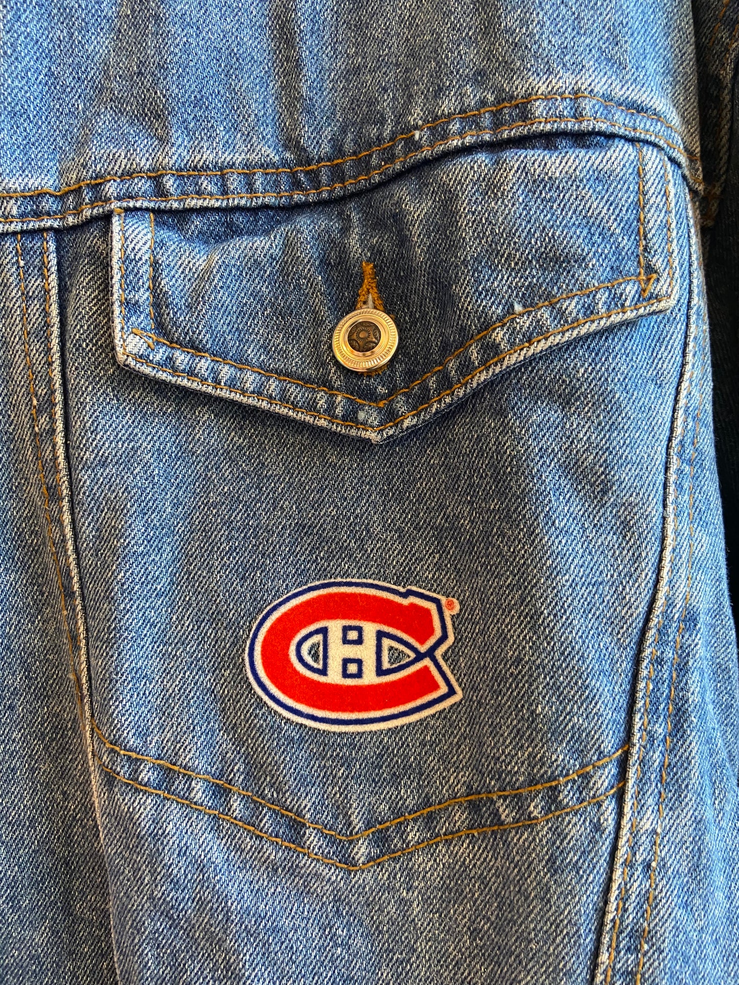 Montreal Canadiens Denim Sherpa Jacket