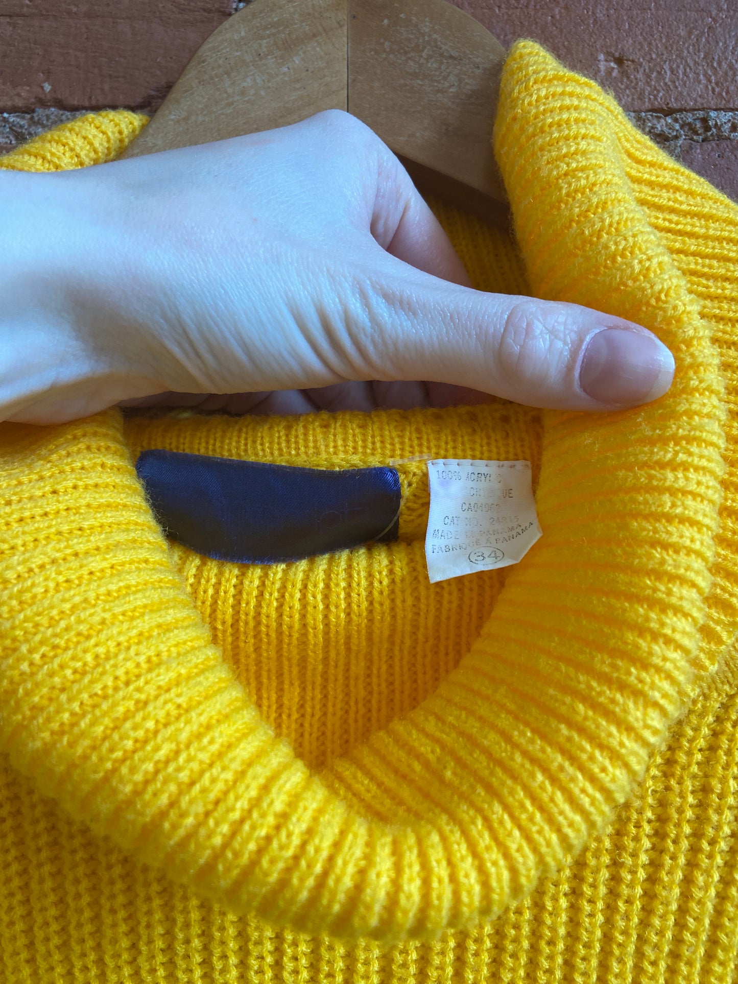 1980s Impromptu Bright Yellow Turtleneck Sweater