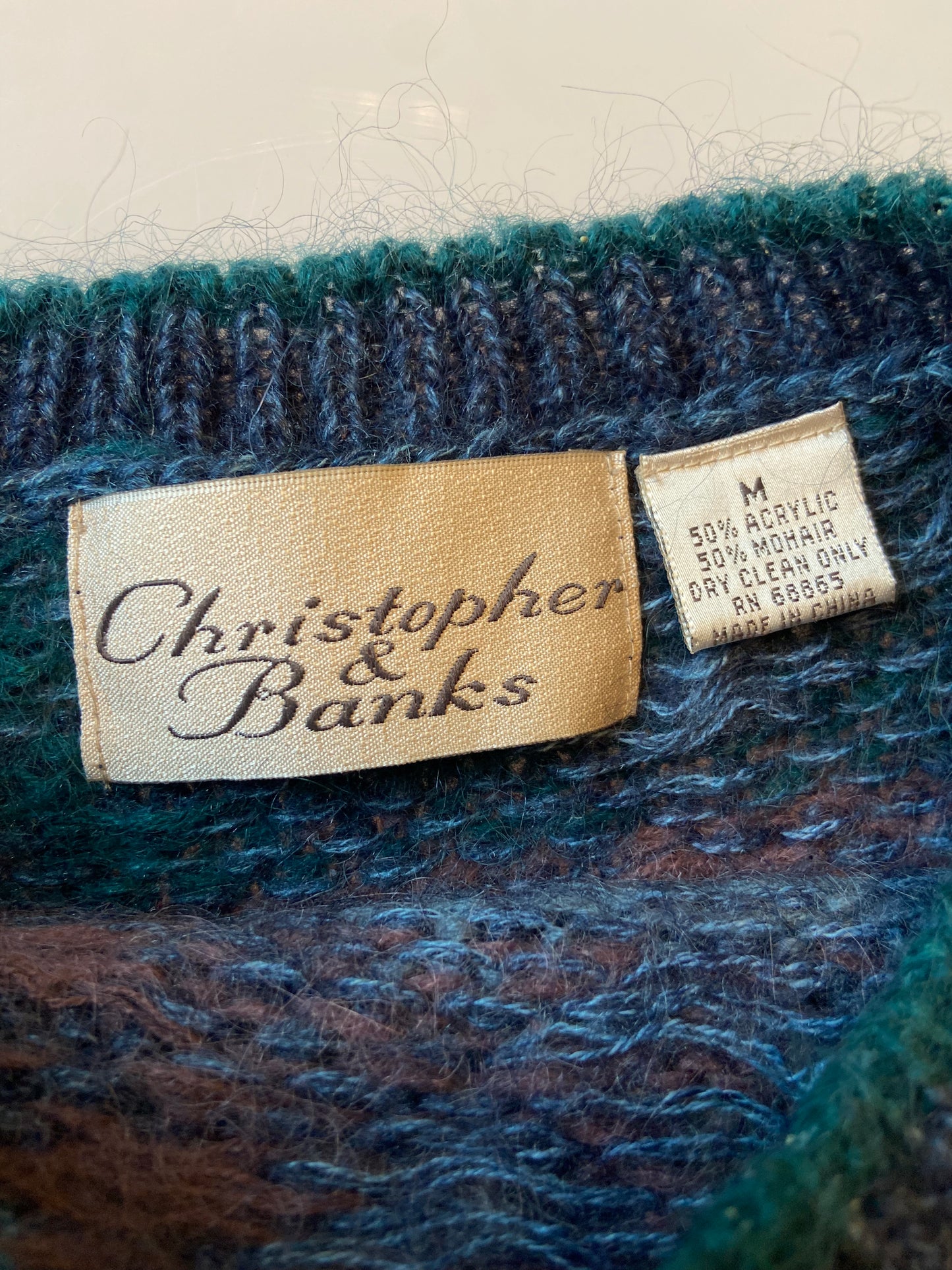 Jewel-toned Mohair Blend Cropped Sweater