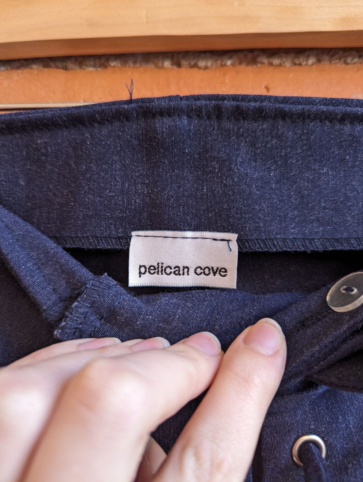 1990s Pelican Cove Blue Lace-Up Pants