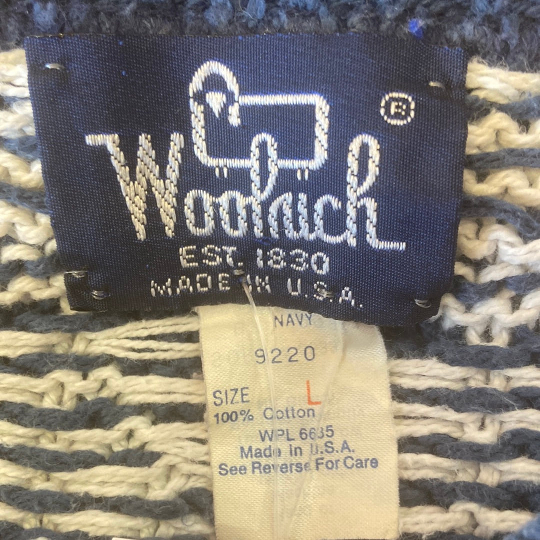 Woolrich Blue & White Pattered Sweater