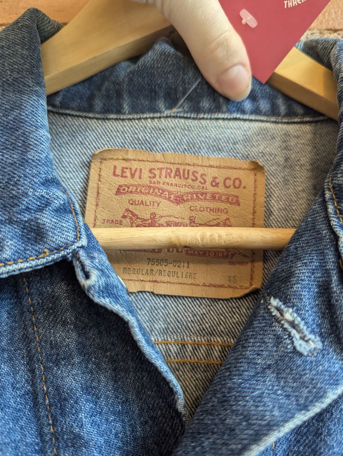 1970s or Early 80s Levis Type III Mid Wash Denim Trucker Jacket