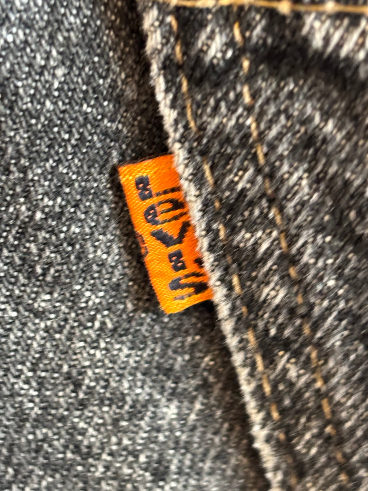Levi's Orangetab 619 Washed Black Denim