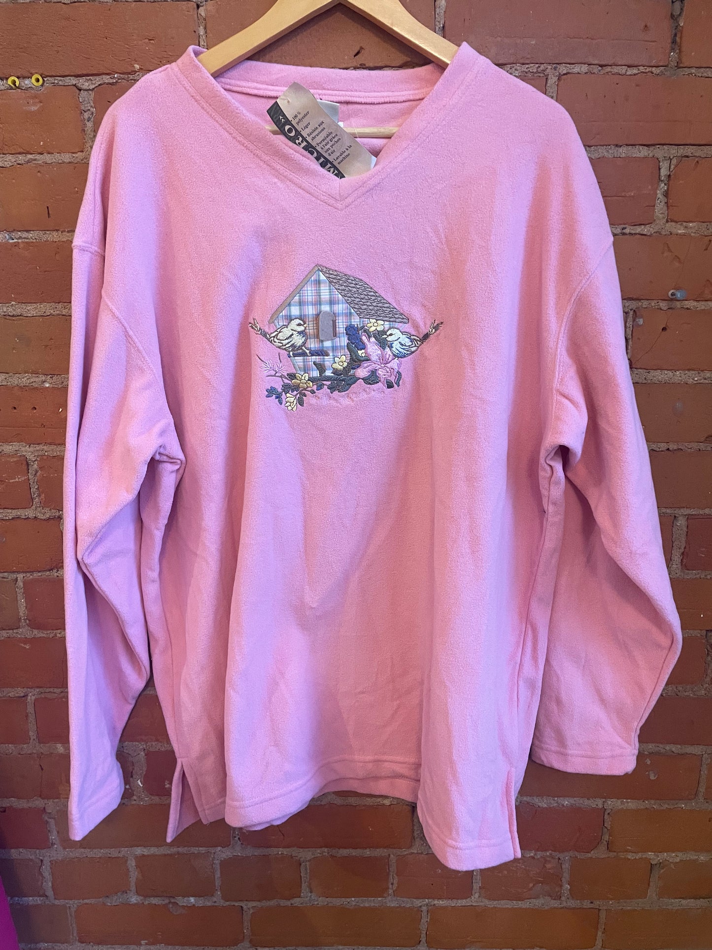 Deadstock Northern Reflections Birdhouse Fleece