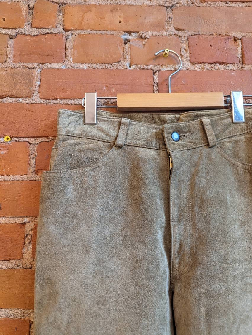 Marquis Tan Suede Pants