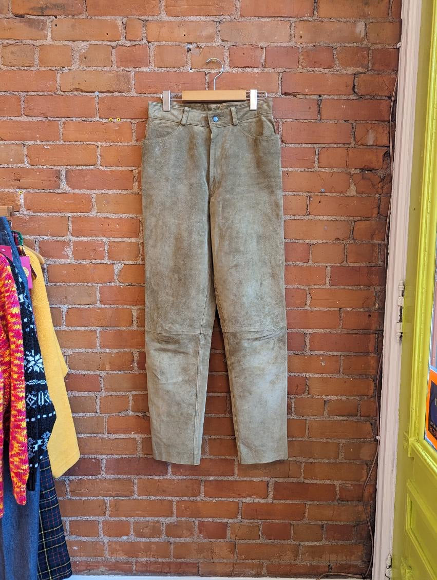 Marquis Tan Suede Pants