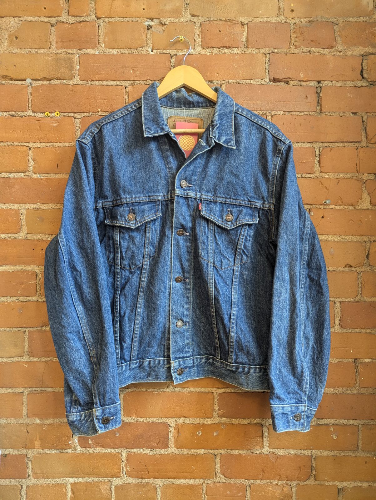 1970s or Early 80s Levis Type III Mid Wash Denim Trucker Jacket