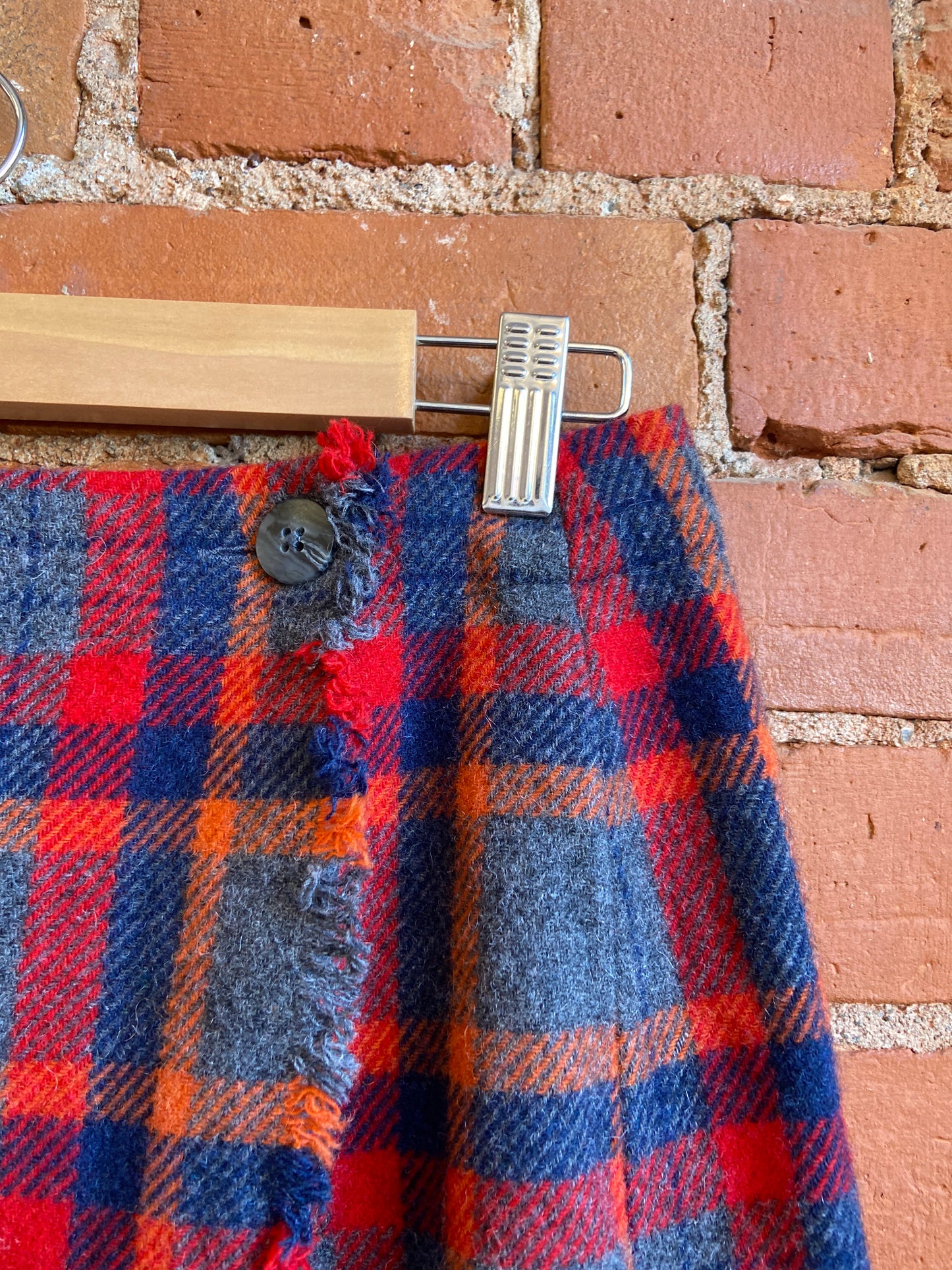 Y2K Gap Plaid Wool Mini Skirt