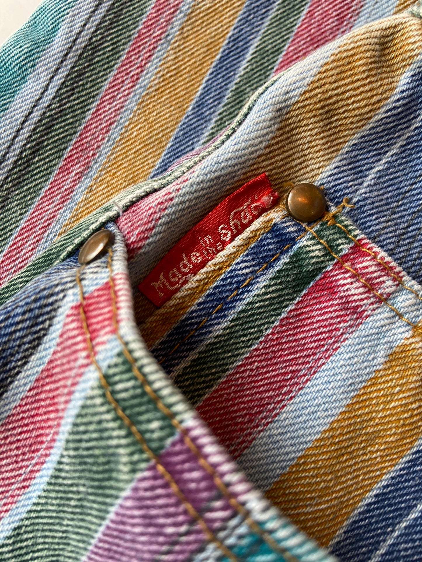 Colourful Striped Denim