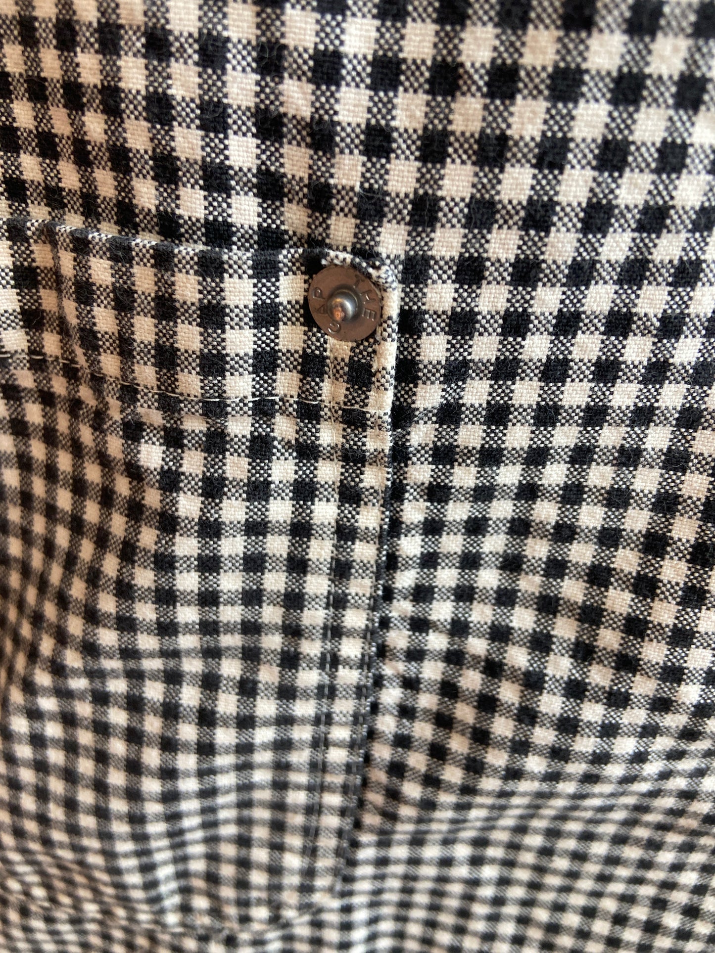 Gap B&W Cotton Gingham Dress