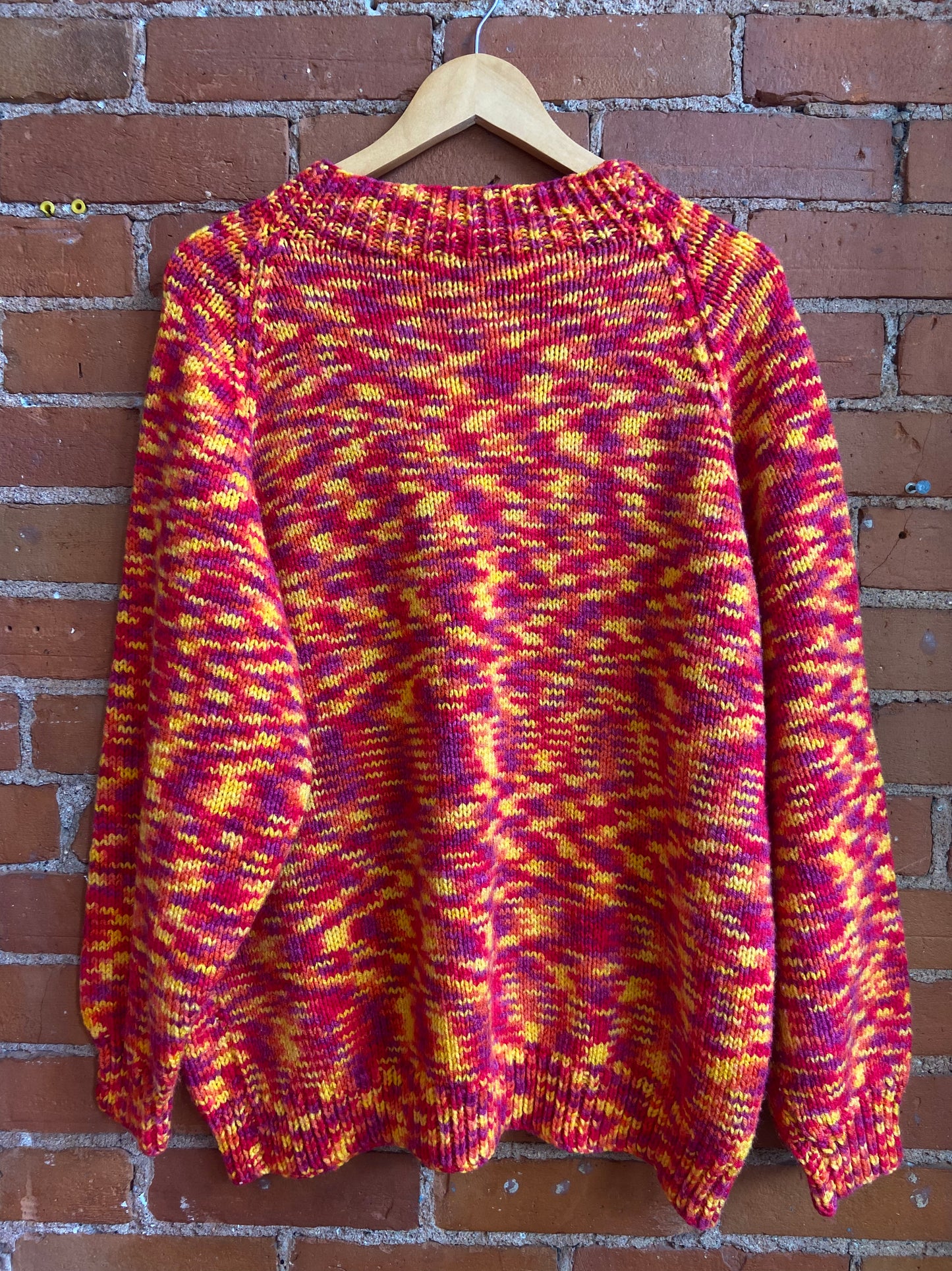 Hand-Knit Multicoloured Sweater