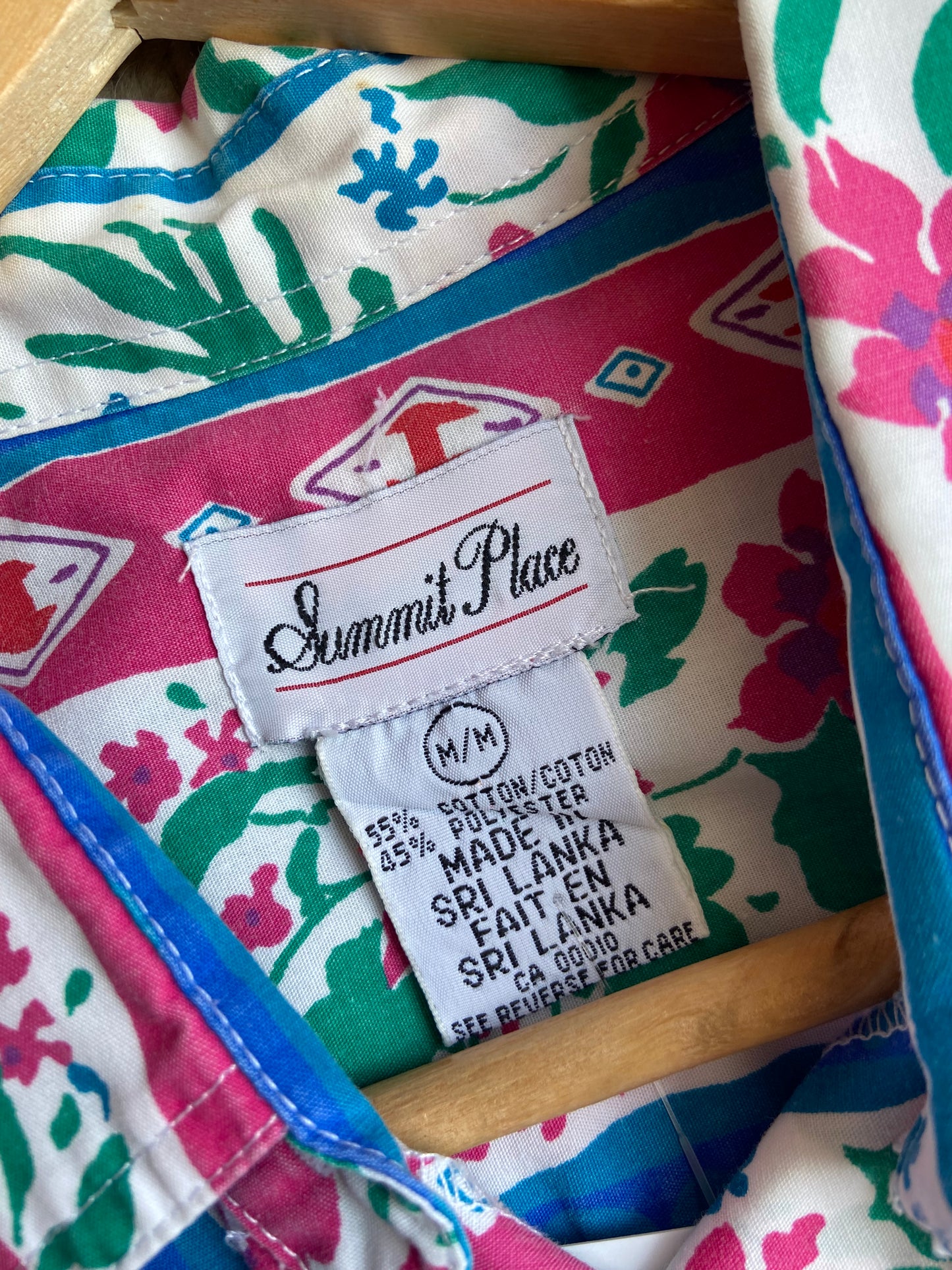 Western Floral Print Button up shirt