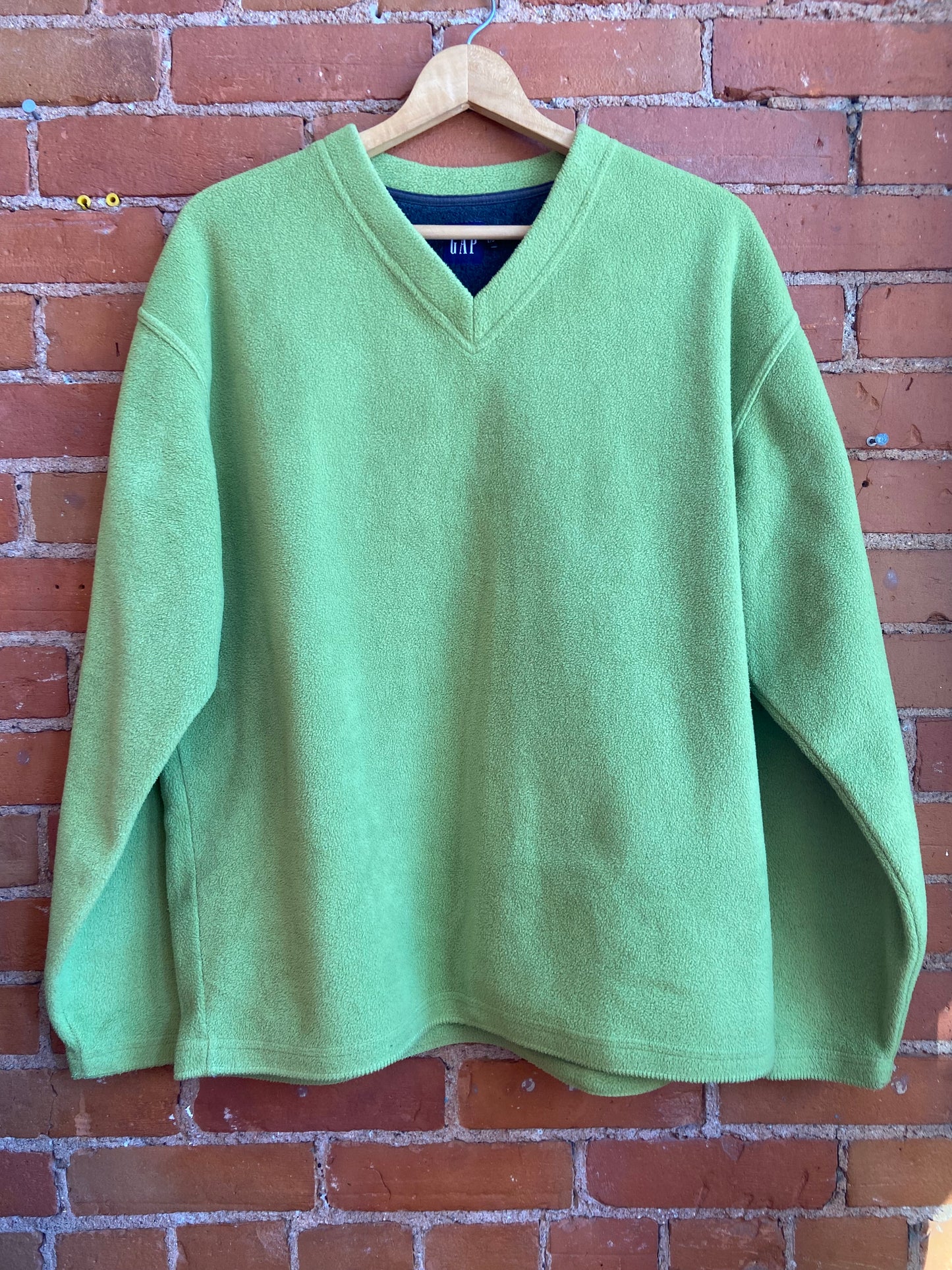 GAP Y2K Lime Green Fleece