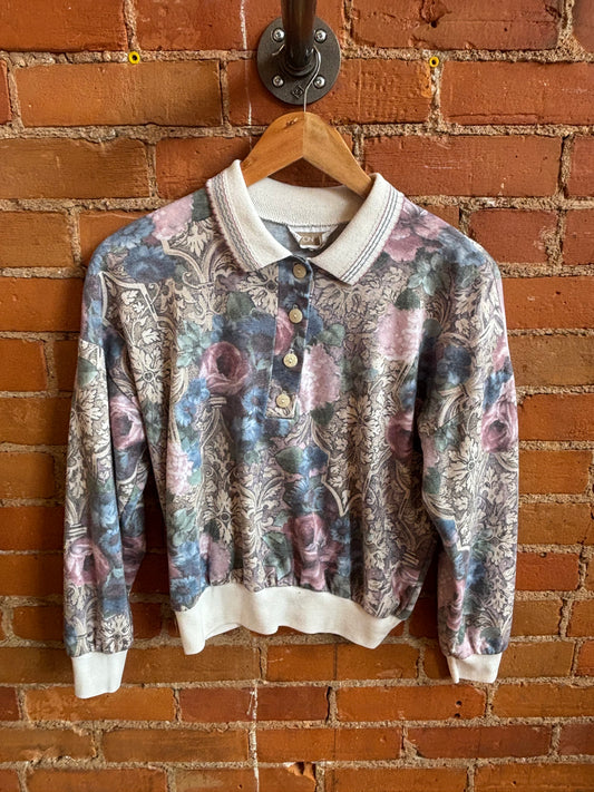 Floral Collared Top Season Ticket