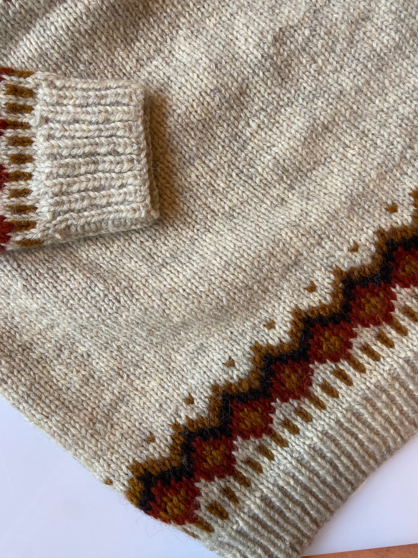 Autumnal Wool Fair Isle Turtleneck