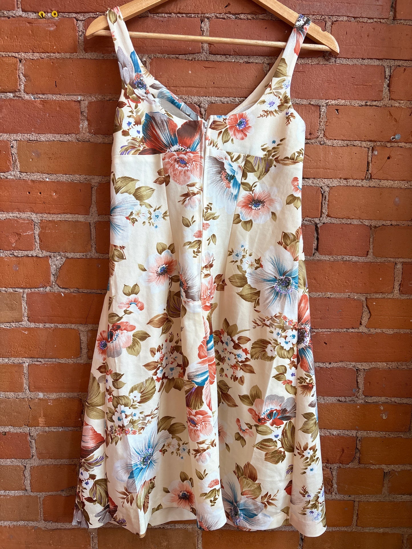 70’s Cream Floral Dress