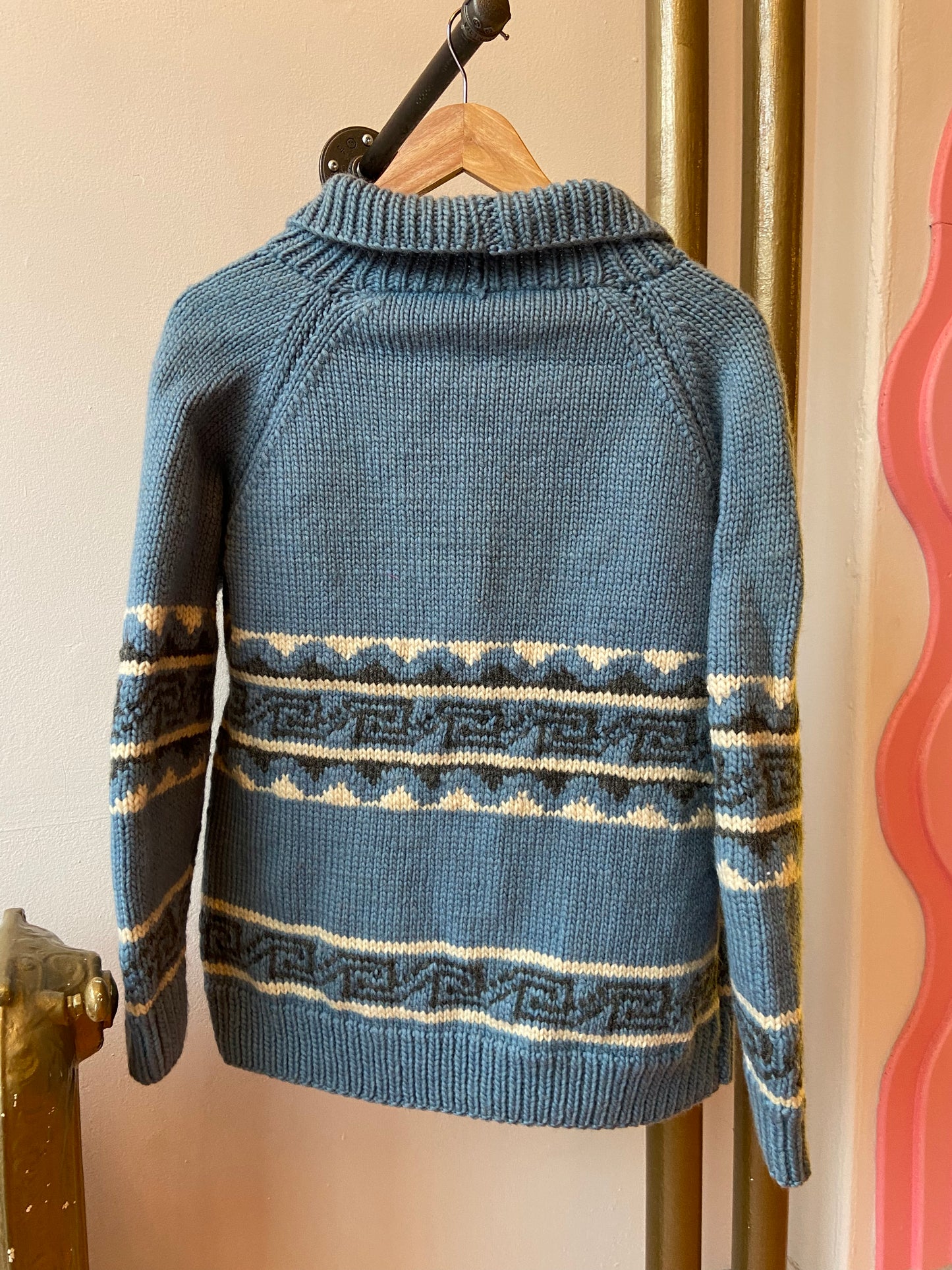 Blue Mary Maxim Sweater