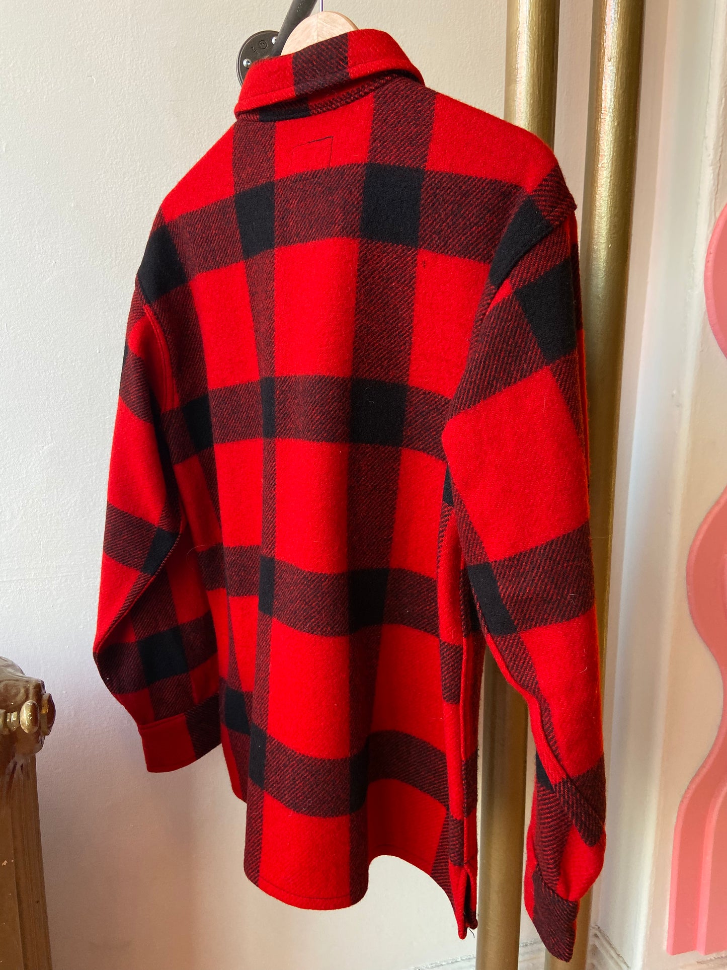 50's Red Buffalo Plaid 'Profile' Shacket