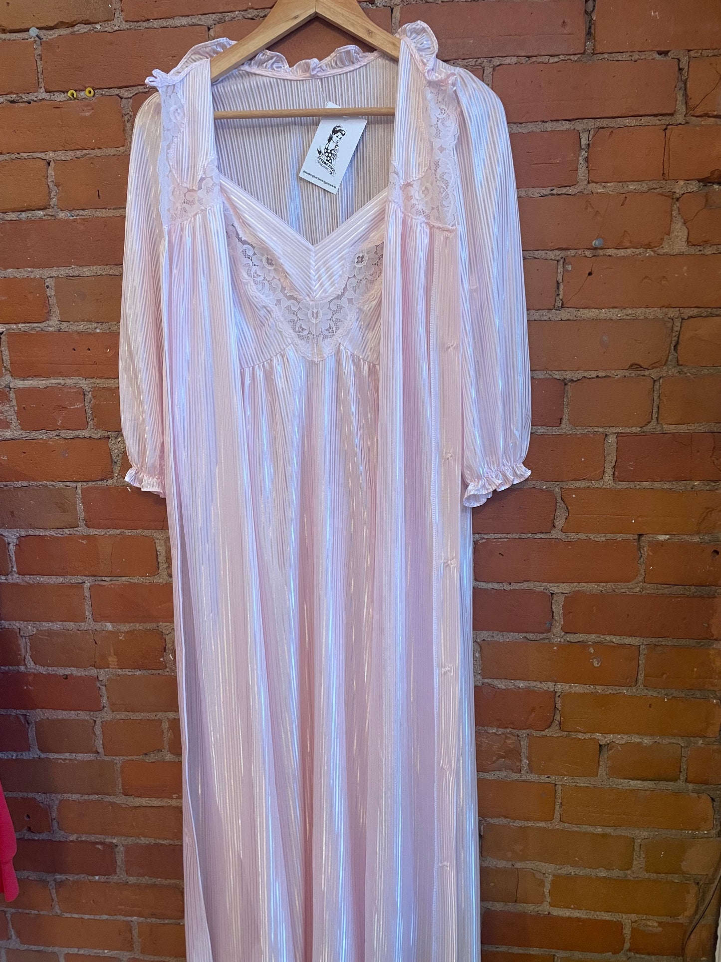 70’s Matching Slip dress & Robe Set