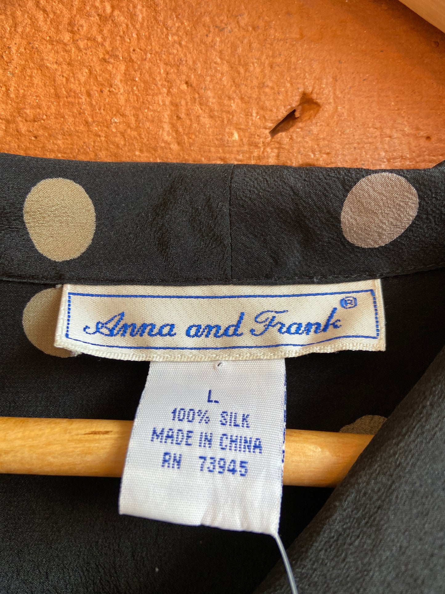 Anna and Frank Polk Dot Silk Shirt