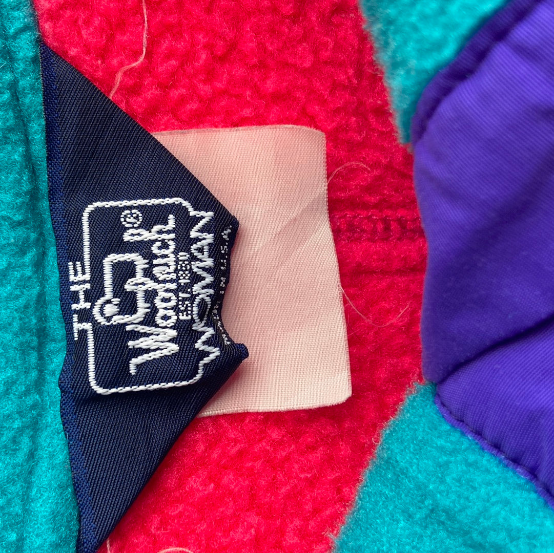 Woolrich Neon Pink Buttoned Fleece Jacket