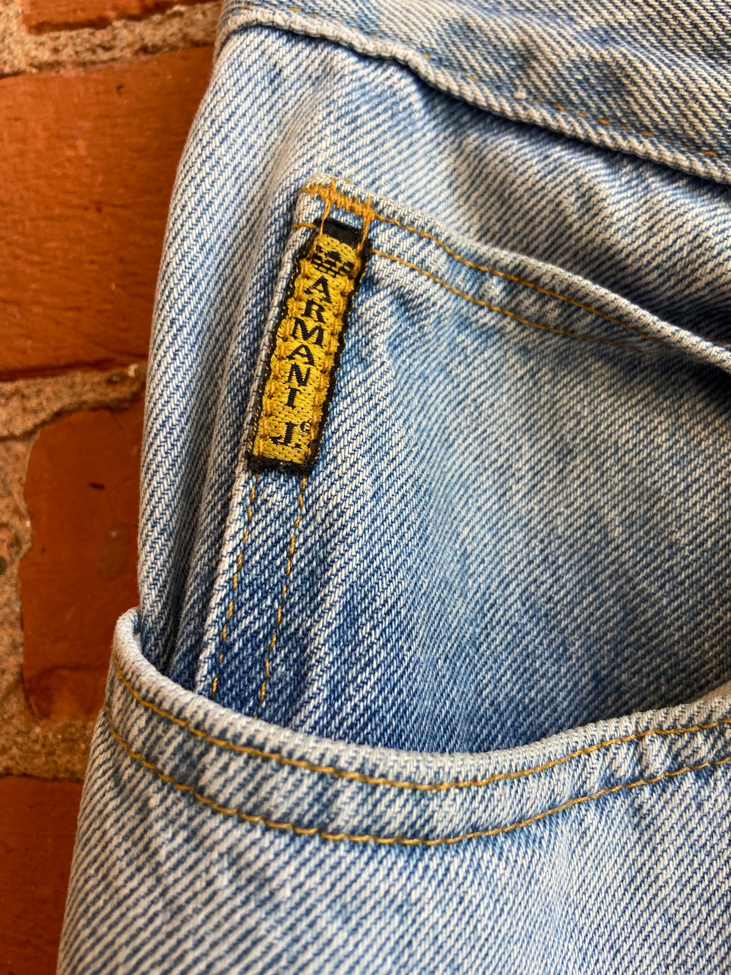 90’s Armani High Waisted Light Denim