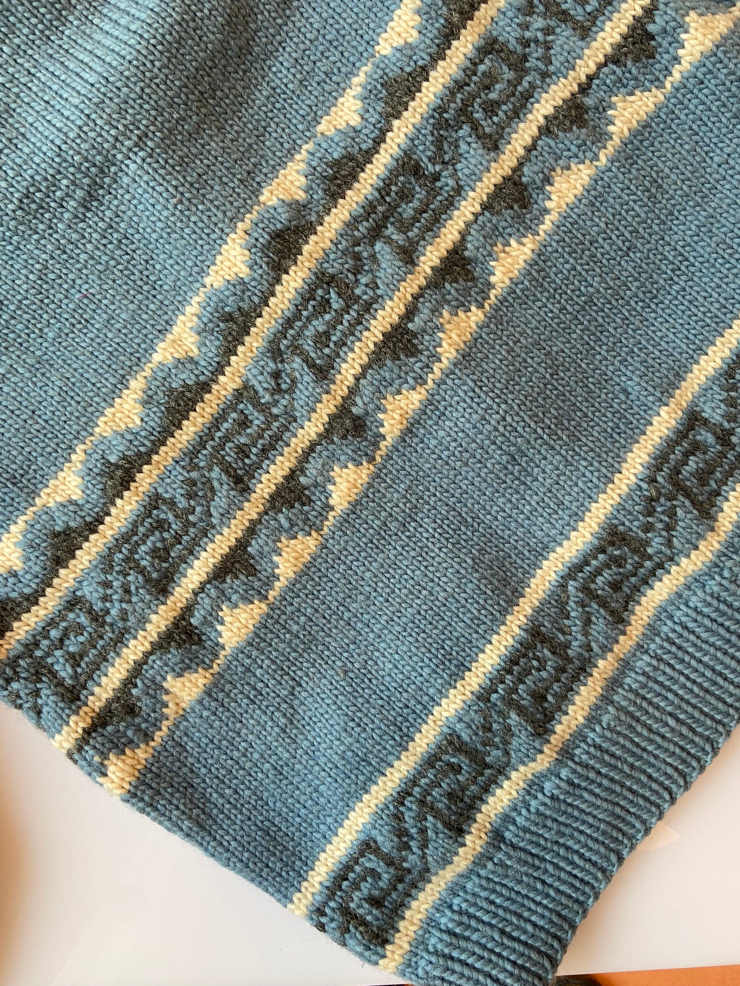 Blue Mary Maxim Sweater