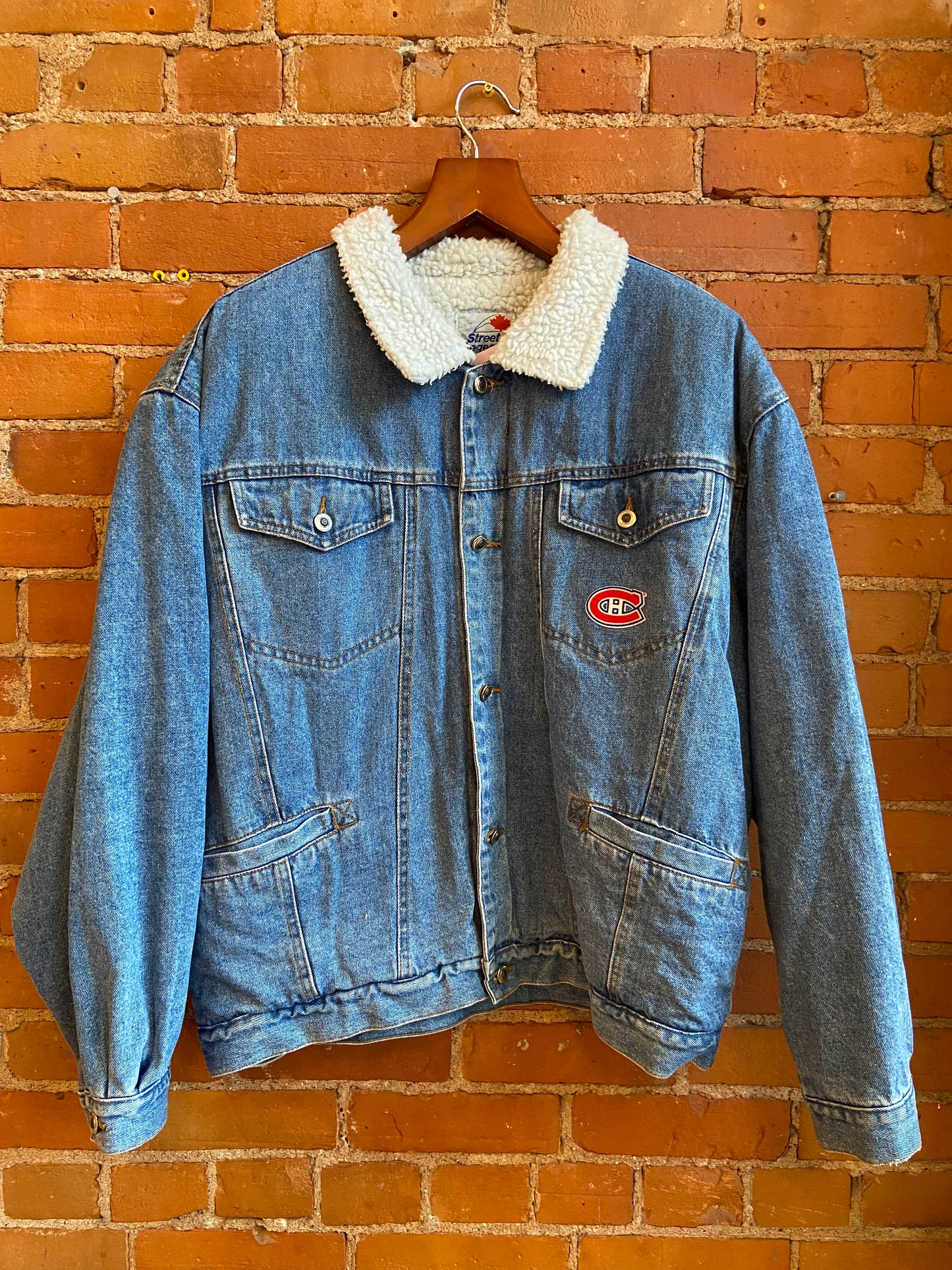 Montreal Canadiens Denim Sherpa Jacket