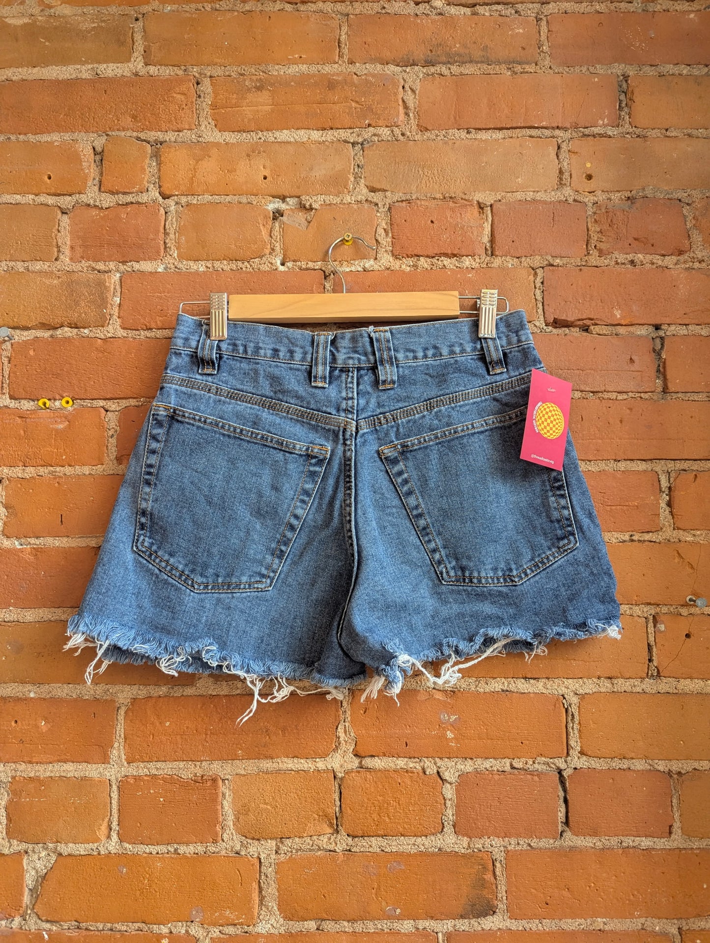 1990s or Y2K Big Mac Workwear Dark Wash Denim Cutoff Shorts