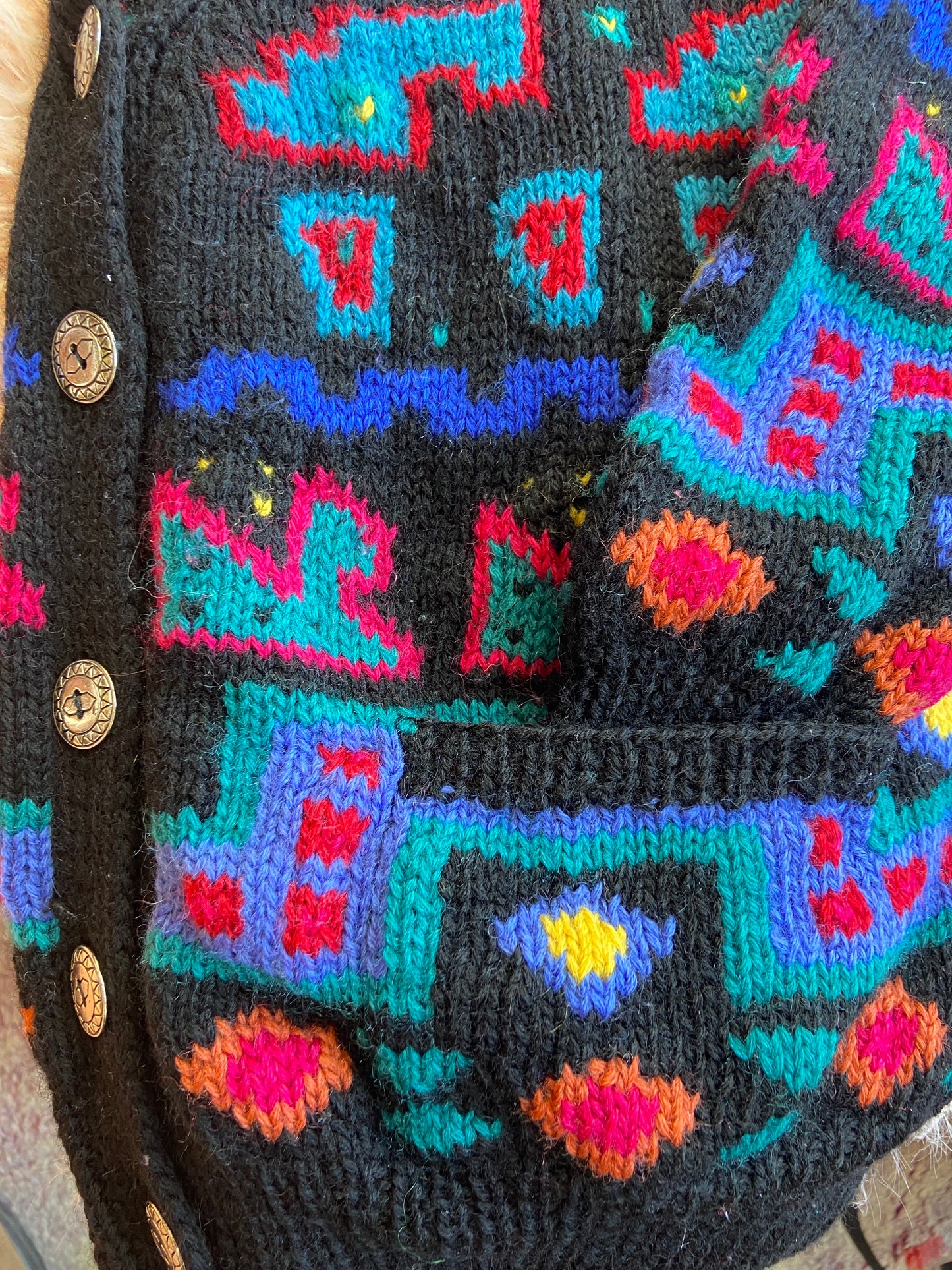L.L. Bean Miss Frizzle Wool Cardigan