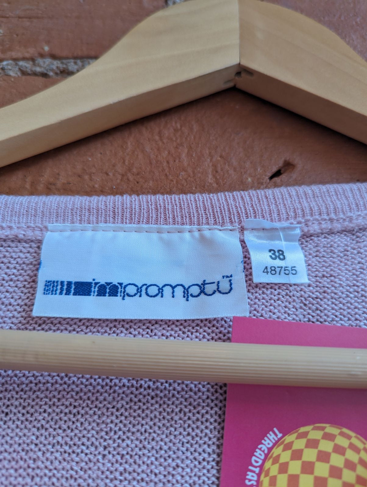 1980s Impromptu Pink Sweater