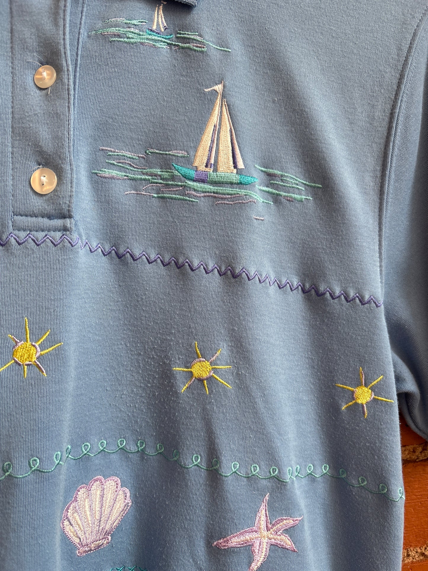 Sailboat Collared Shirt