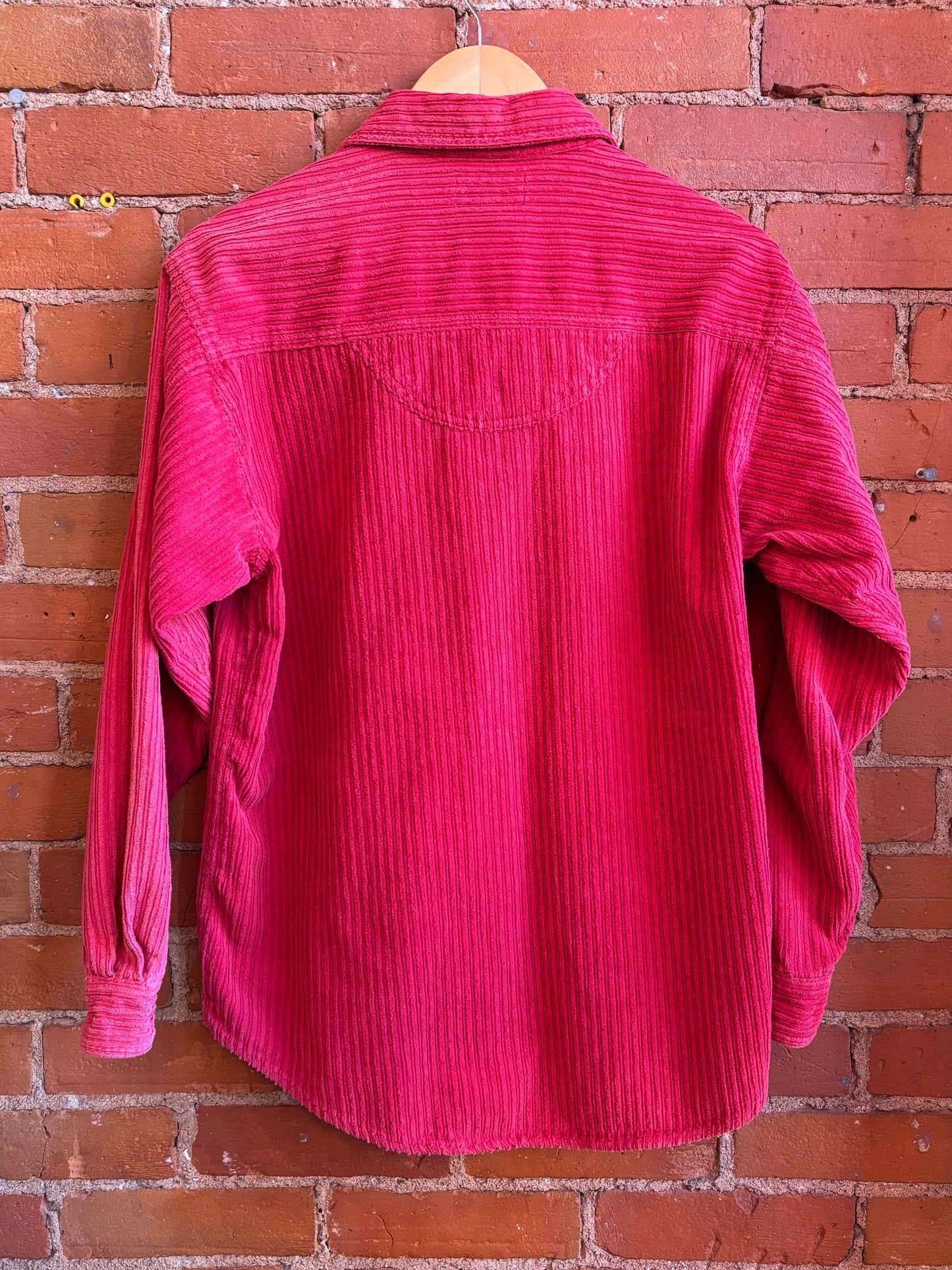 Fuchsia Corduroy Cotton Button Top At Last Jeanswear