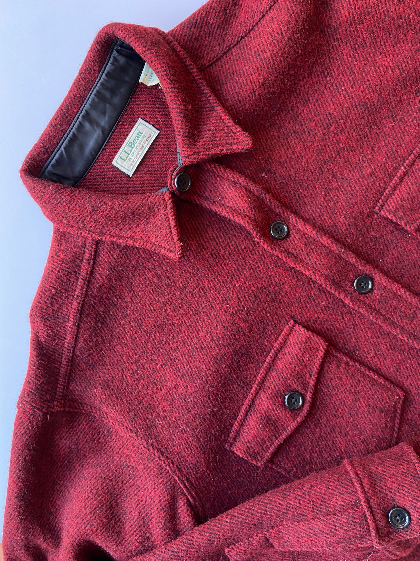 LL Bean Brick Red Tall 'Northwoods Shirt'