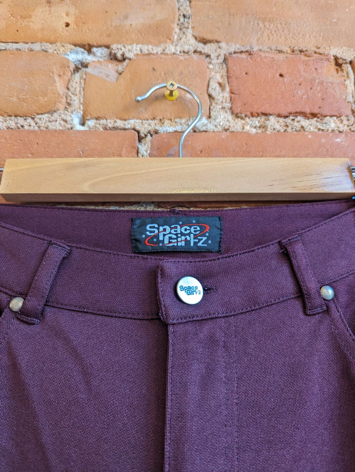 1990s Space Girlz Maroon Straight Leg Pants