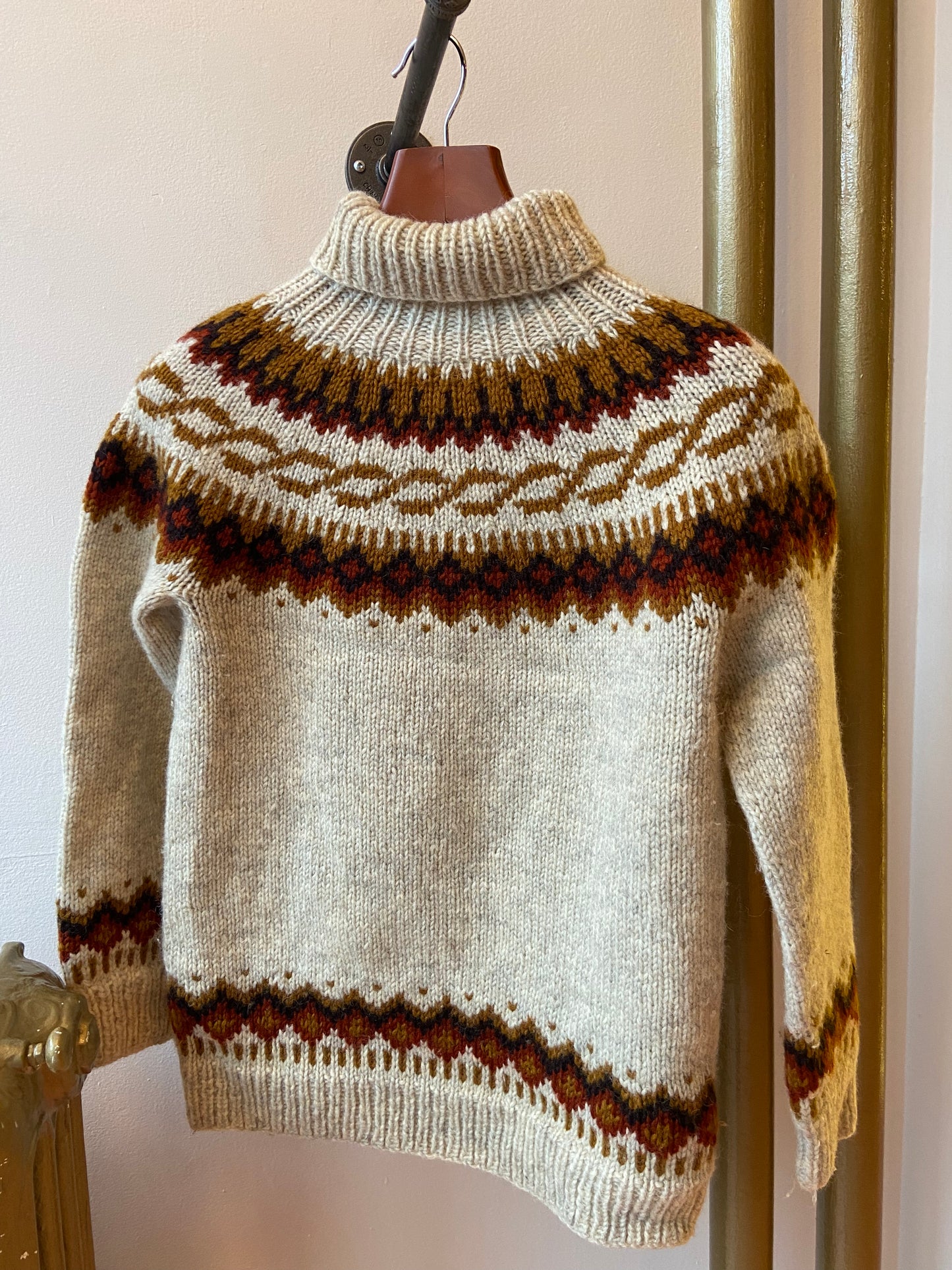 Autumnal Wool Fair Isle Turtleneck