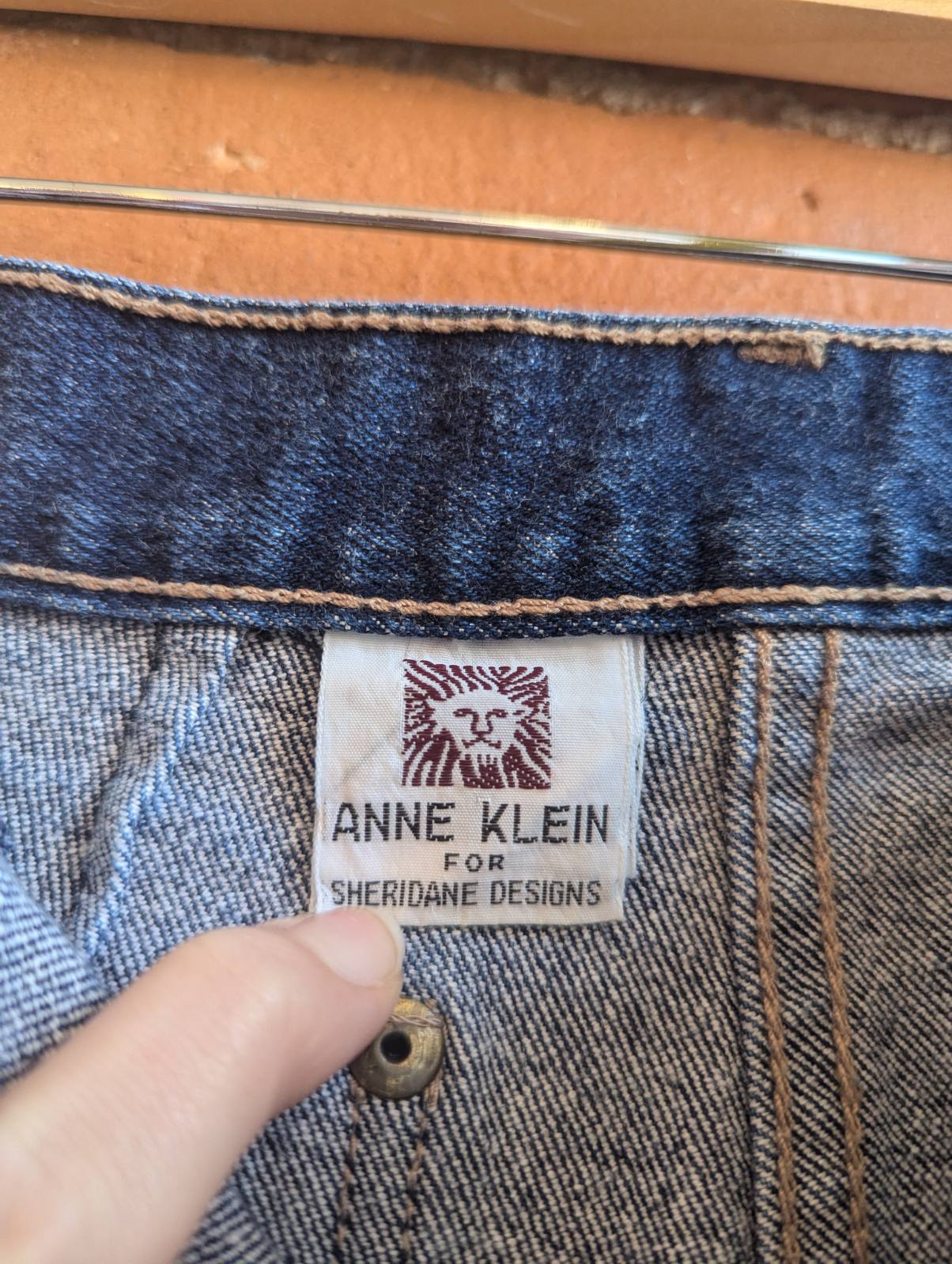 1980s Anne Klein High-Rise, Straight Leg Jeans